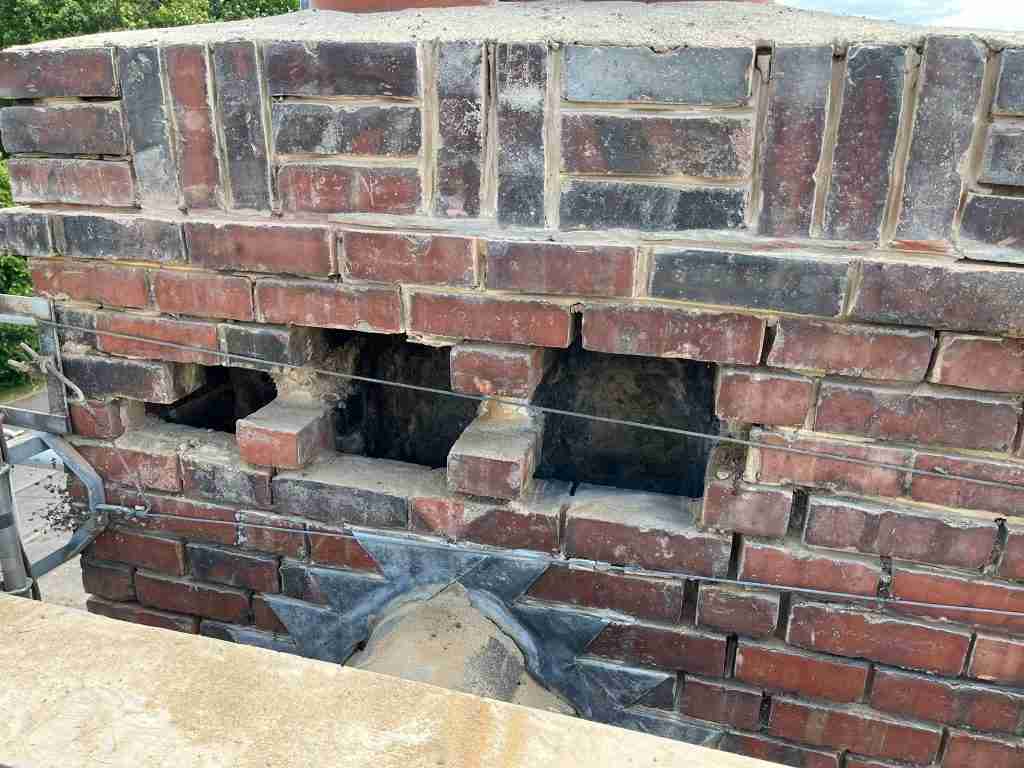 Damaged Chimney
